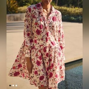 NWT Ro’s Garden Hawaii Collared Long Sleeve Dress